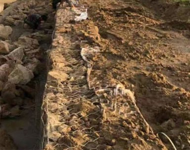 格賓網擋土墻施工案例